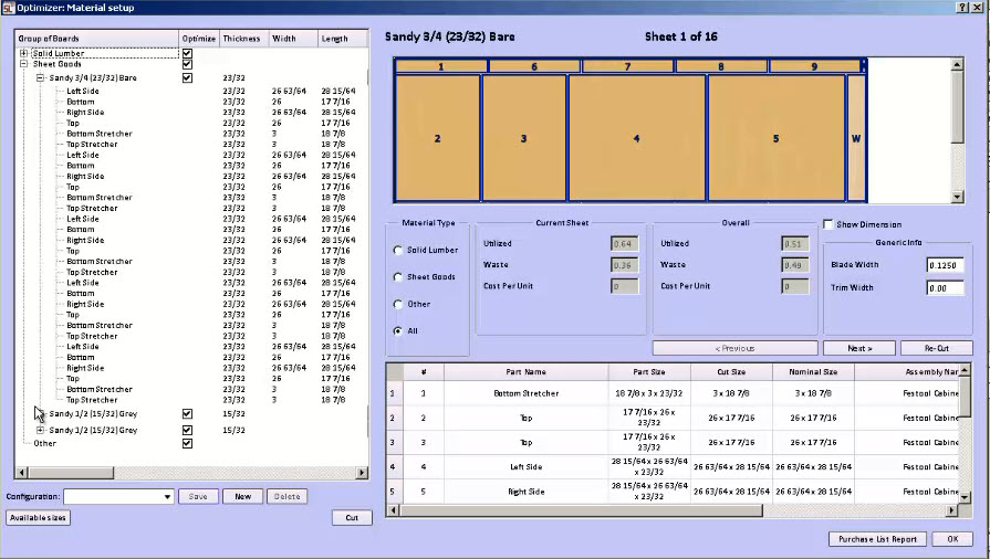 3d cutting optimizer