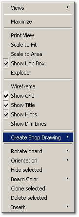 Creating the dimensioned drawing