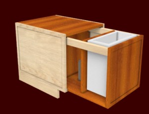 Cabinet Design Software -- drawer with white box