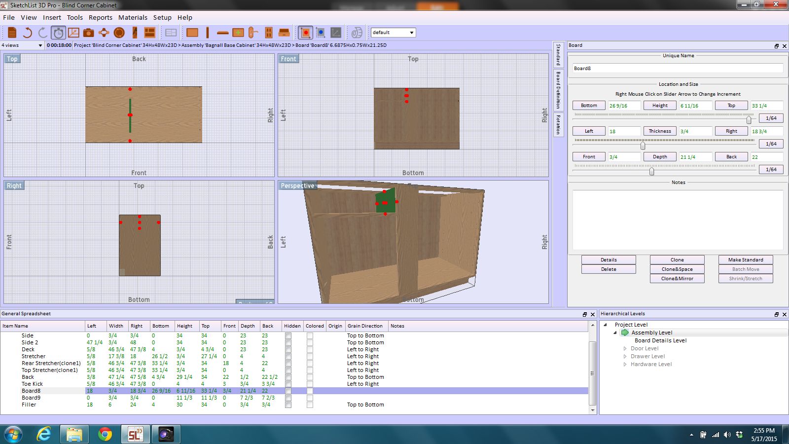 SketchList 3D - Cabinet Design and Woodworking Software