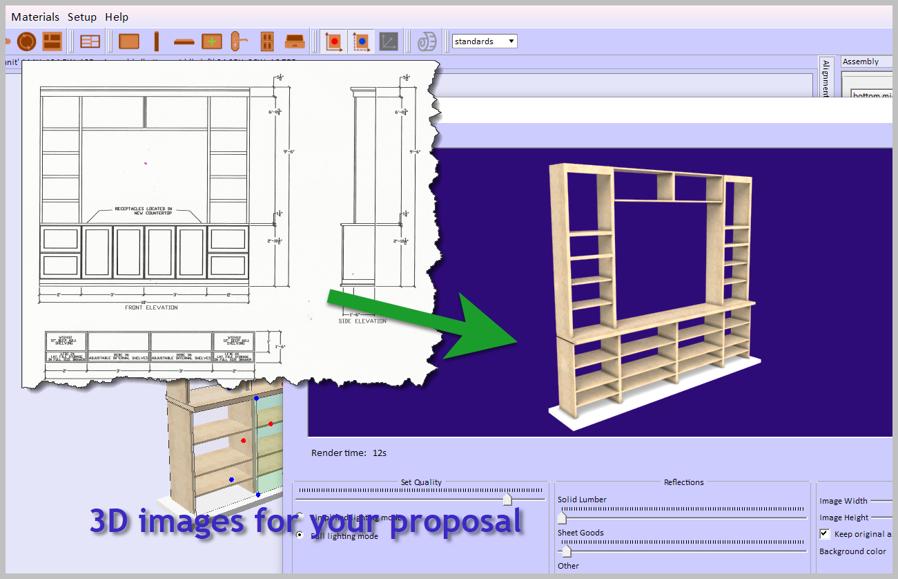 cabinet design software rendered