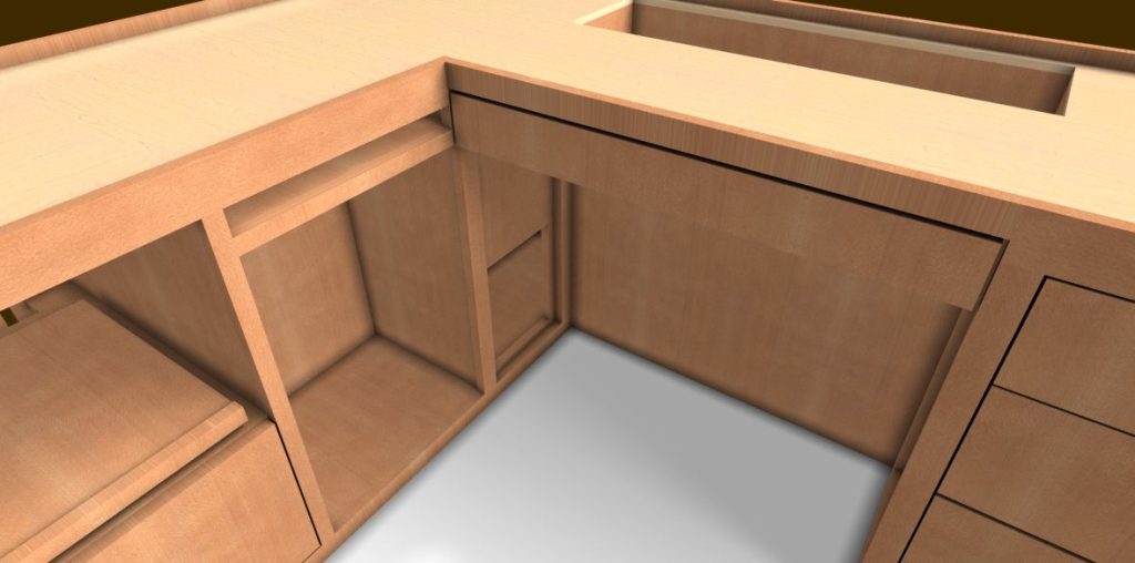 image of L shaped build a desk project