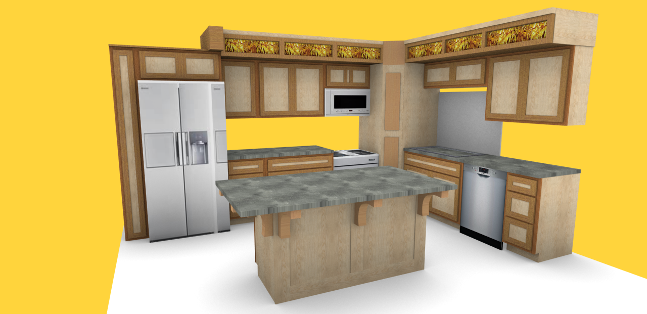 designing a kitchen with sketchlist 3d