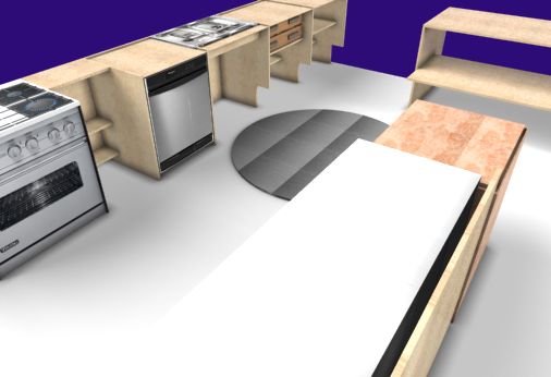 visual abstract of interior kitchen design