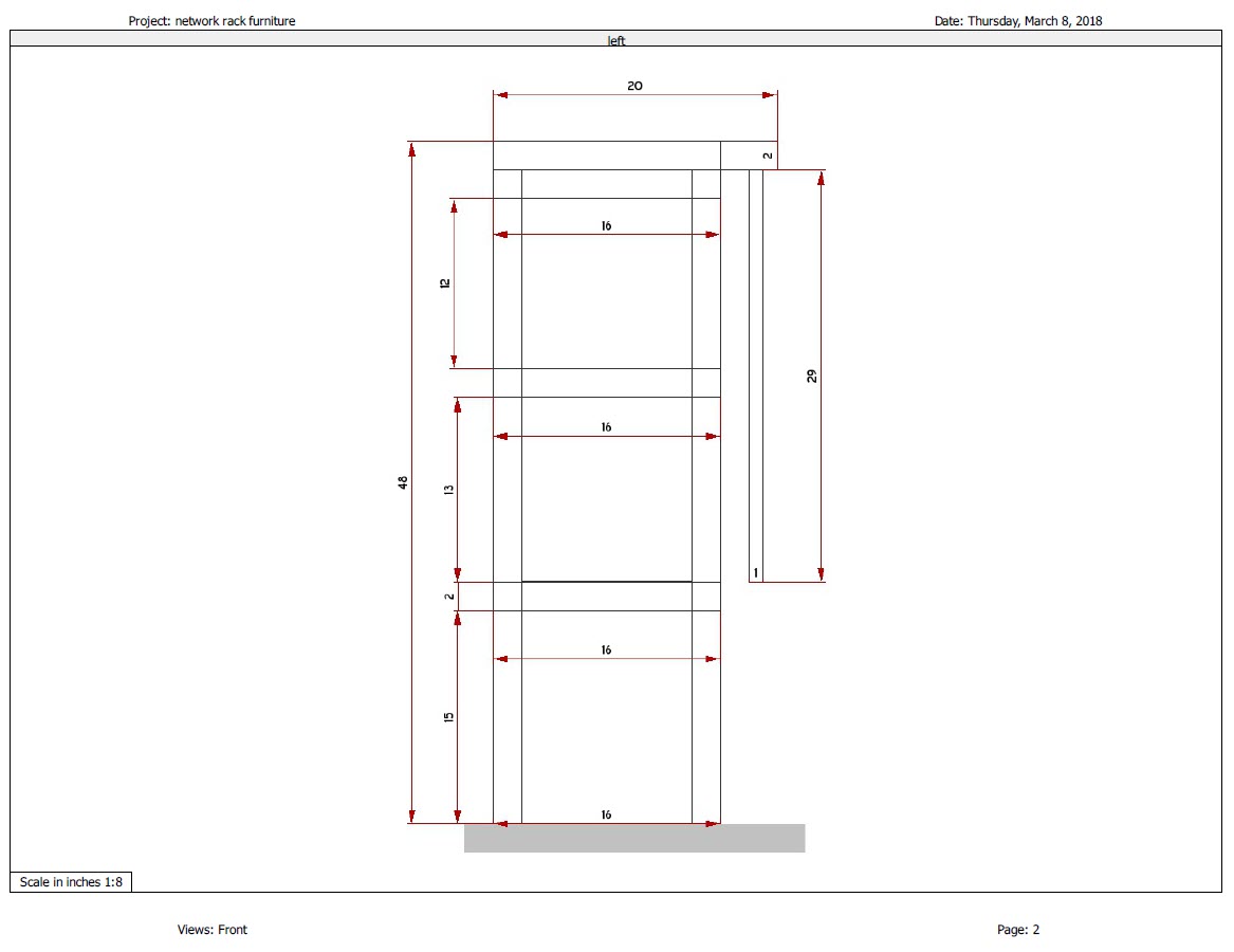 woodworking project drawing 2