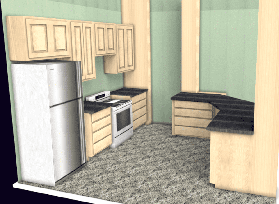 designing a kitchen with sketchlist 3d